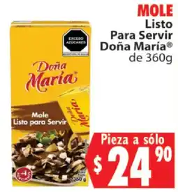 Casa Ley Doña María Mole Listo para Servir oferta