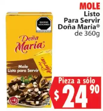 Doña María Mole Listo para Servir