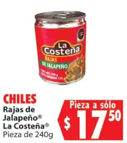 Casa Ley La Costeña Rajas de Jalapeño oferta