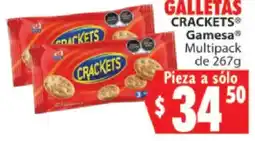 Casa Ley Galletas Crackets Gamesa oferta