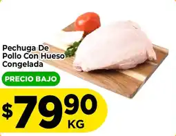 HEB Pechuga De Pollo Con Hueso Congelada oferta