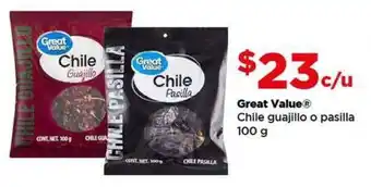 Great Value Chile guajillo o pasilla