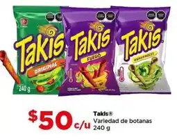 Bodega Aurrerá Takis® Variedad de botanas oferta