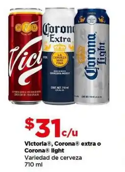 Bodega Aurrerá Victoria®, Corona® extra o Corona® light oferta