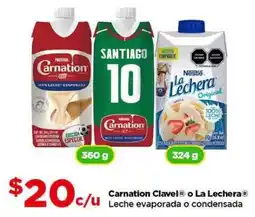 Bodega Aurrerá Carnation Clavel o La Lechera Leche evaporada o condensada oferta