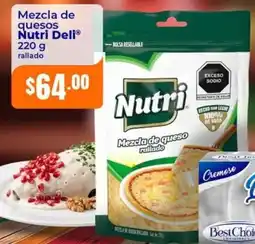 Tiendas Neto Nutri Deli Mezcla de quesos rallado oferta