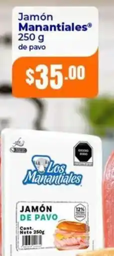 Tiendas Neto Los Manantiales Jamón de Pavo oferta