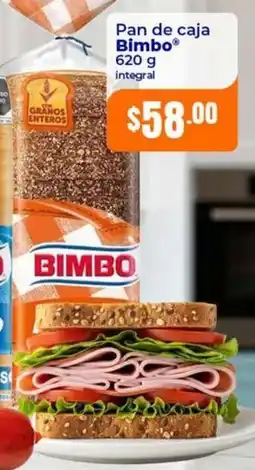 Tiendas Neto Pan de caja Bimbo integral oferta