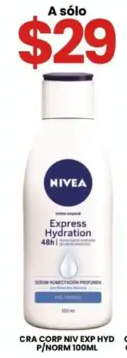 Farmapronto Nivea crema corporal Express Hydration oferta