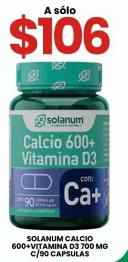 Farmapronto solanum calcio 600+vitamina d3 oferta