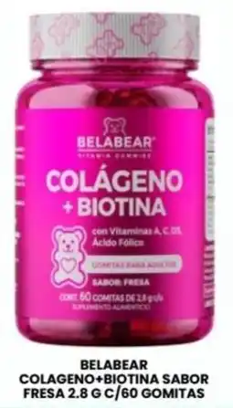 Farmapronto Belabear colágeno+biotina sabor fresa oferta