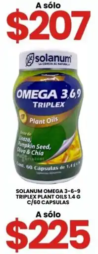 Farmapronto solanum omega 3,6,9 triplex plant oils oferta