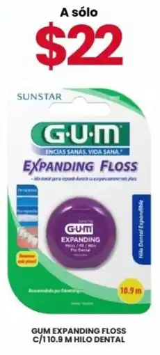 Farmapronto Gum expanding floss c/110.9 m hilo dental oferta
