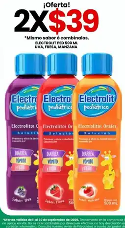 Farmapronto Electrolit pediátrico ped uva fresa manzana oferta