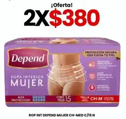 Farmapronto Rop int depend mujer ch-med c/15 n oferta