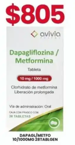 Farmapronto avivia Dapagliflozina / Metformina oferta