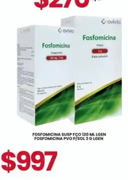 Farmapronto Avivia fosfomicina susp fco lgen fosfomicina pvo p/sol 3 g lgen oferta