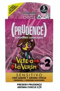 Farmapronto Prudence condones lubricados sensitivo con sabor y aroma chicle oferta