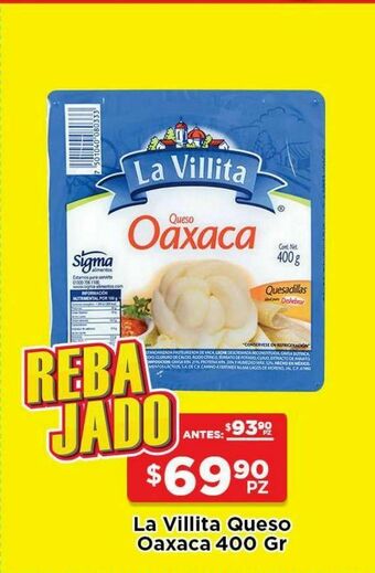 HEB La villita queso oaxaca 400 gr oferta