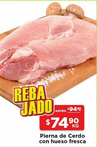 HEB Heb pierna de cerdo rebanada 1 kg oferta