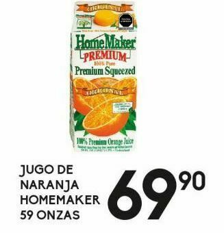 Alsuper Jugo de naranja home maker 59oz oferta