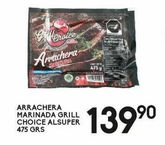 Alsuper Arrachera marinada grill choice alsuper 475g oferta