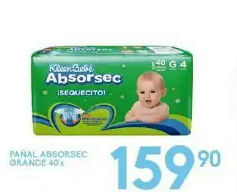 Alsuper Pañales kleenbebé absorsec grande 40s oferta