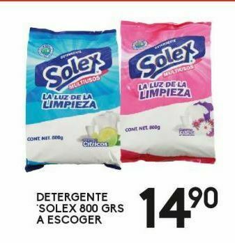 Alsuper Detergente solex 800g oferta