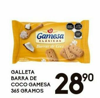 Alsuper Galleta barra de coco gamesa 365g oferta