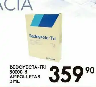 Bedoyecta-tri 50000 5 ampolletas 2ml