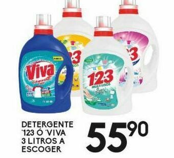 Alsuper Detergente 123 o viva 3l oferta