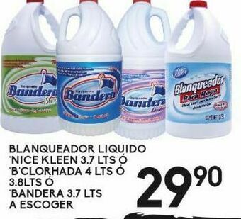 Alsuper Blanqueador liquido nice kleen 3,7l o bclorada 4l oferta