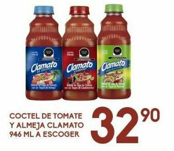 Alsuper Cóctel de tomate y almeja clamato 946ml oferta