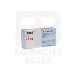 Farmacias Bazar FEMARA 2.5 MG GRAGEAS 30 oferta
