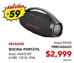 El Bodegón aiwa bocina portátil oferta