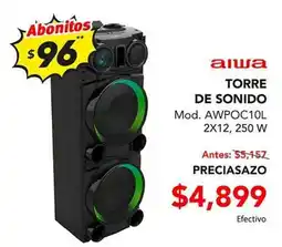 El Bodegón aiwa torre de sonido oferta
