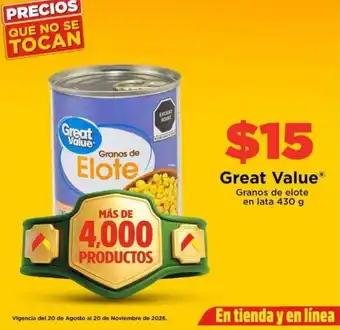 Great value - granos de elote
