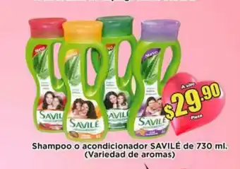Shampoo o Acondicionador SAVILE de 730 ml