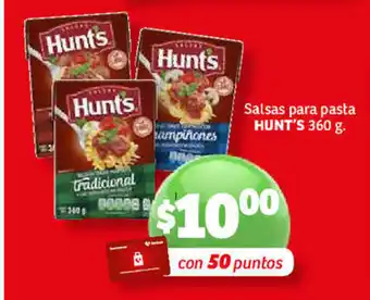 Soriana Híper Salsas para pasta HUNT'S 360g oferta