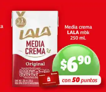 Soriana Híper Media Crema LALA mbk 250 ml oferta