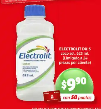 Soriana Híper ELECTROLIT DX-5 coco sol 625 ml oferta