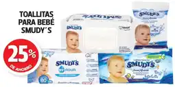Farmacias Guadalajara Smudy's toallitas para bebé oferta
