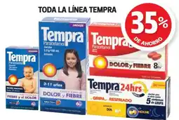 Farmacias Guadalajara Tempra toda la línea oferta