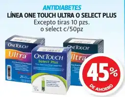 Farmacias Guadalajara One Touch Ultra O Select Plus oferta