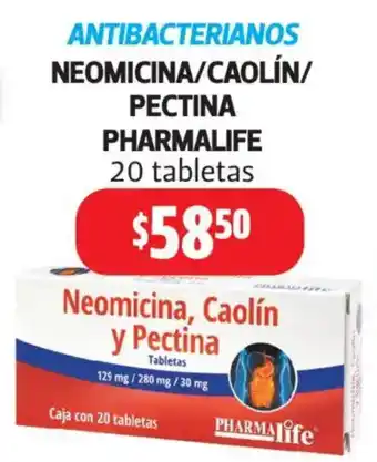 Farmacias Guadalajara Pharmalife Neomicina Caolín y Pectina oferta