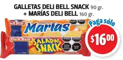 Farmacias Guadalajara Deli Bell Galletas Marías + Galletas Deli Bell Saladas Snack oferta