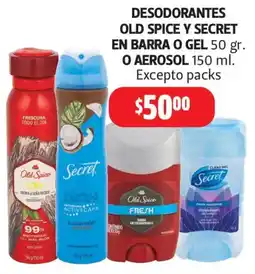 Farmacias Guadalajara Old Spice y Secret oferta
