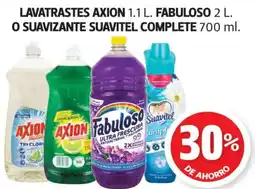 Farmacias Guadalajara Lavatrastes Axion 1.1 L. Fabuloso 2 L. O Suavizante Suavitel Complete 700 ml. oferta