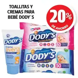 Farmacias Guadalajara Dody's toallitas y cremas para bebé oferta