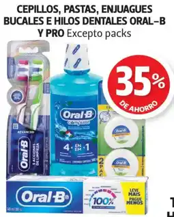 Farmacias Guadalajara oral-b cepillos pastas enjuagues bucales e hilos dentales oferta